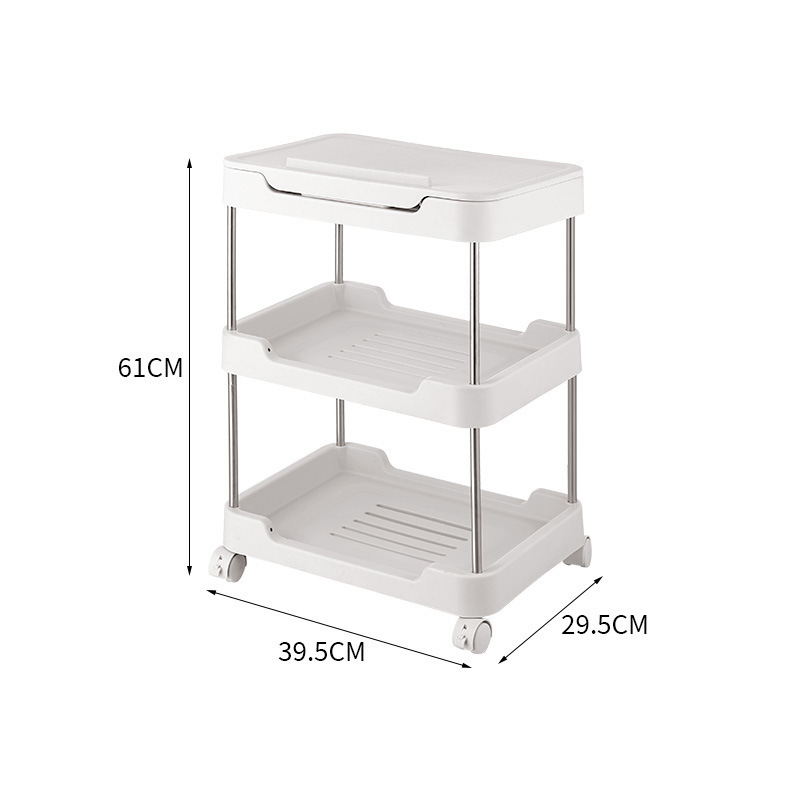 Ash White Three-Tier Shelf