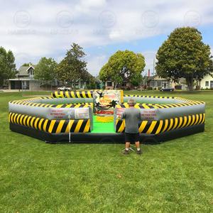 หลักสูตร Wipeout เป่าลมละลายเป็นพิษเครื่องกวาดเกมกีฬารูปแปดเหลี่ยมมากสำหรับโรงเรียนเทศกาลหรือแม้แต่งานปาร์ตี้ในสวนหลังบ้าน - Product Image 3