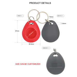 โรงงาน125กิโลเฮิร์ตซ์ RFID Proximity Key Fob/rfid F08ที่กำหนดเองโปรแกรม Keyfob สำหรับ Acces ควบคุม - Product Image 3