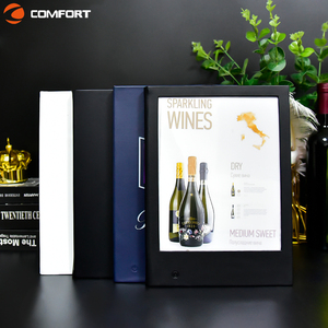 Bảng kỹ thuật số nhà hàng <span class=keywords><strong>Menu</strong></span> da <span class=keywords><strong>menu</strong></span> bao gồm tùy chỉnh kích thước thanh Nhà hàng có thể thay thế thư mục LED <span class=keywords><strong>menu</strong></span> - Product Image 6