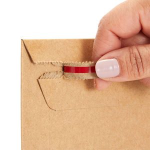 Long lanh tùy chỉnh in ấn cứng nhắc vận chuyển bưu phẩm phong bì phân hủy sinh học giấy các tông phong bì Bao bì với tự dính - Product Image 2