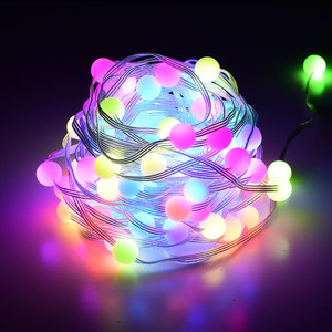 Smart App Wifi Bluetooth <span class=keywords><strong>Remote</strong></span> Controlled Colorido Led Globe Outdoor <span class=keywords><strong>String</strong></span> <span class=keywords><strong>Lights</strong></span> Para Festa Decoração Da Árvore De Natal