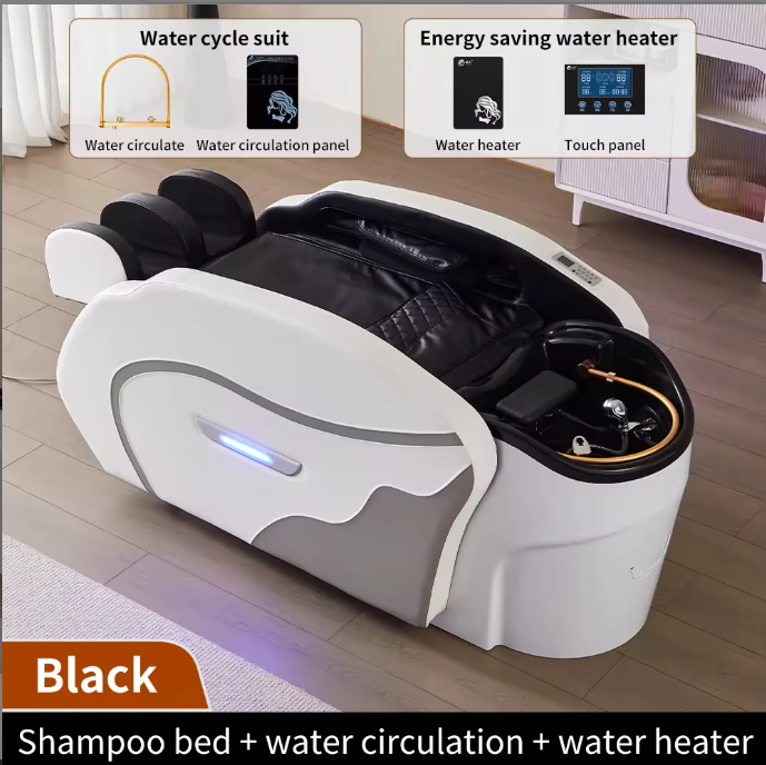 Bac à shampooing + circulation d'eau + chauffe-eau