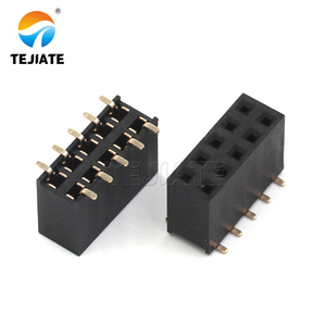 PCB มุมขวาหญิง Pin 2.54 มม.SMD 2x9 ยาว 2x40 2 3 4 5 6 7 8 9 10 12 14 20 40 Pins 15 Pin หญิง Connector - Product Image 3