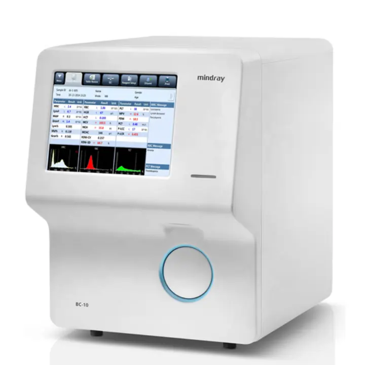 Analyseur d'hématologie Mindray BC 10 BC-10 machine cbc prix de la machine mindray cbc analyseur d'hématologie mindray