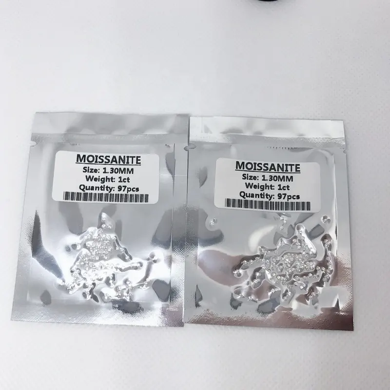 Prezzi di fabbrica di alta qualità allentato moissanite 1mm-2mm piccolo szie DVVS colore bianco 1ct -6ct sintetico moissanite del diamante