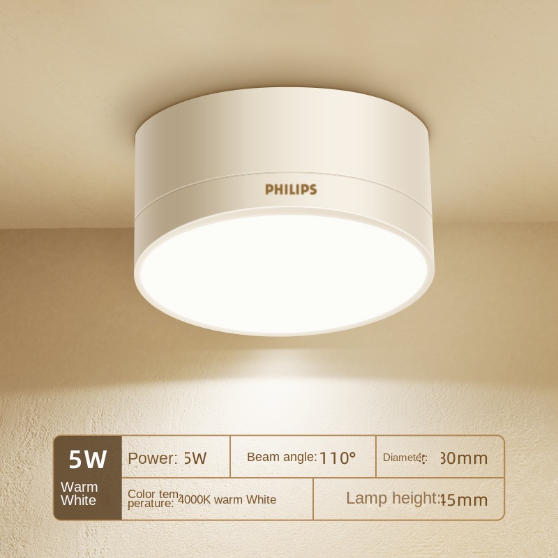 Luz blanca caliente blanca 5W