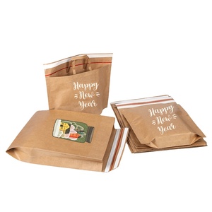 XCGS Custom Size 100% Recycling Kraft papier Mailer Taschen Versand beutel Kraft Umschlag mit Knopf offen und Schnur verschluss - Product Image 4