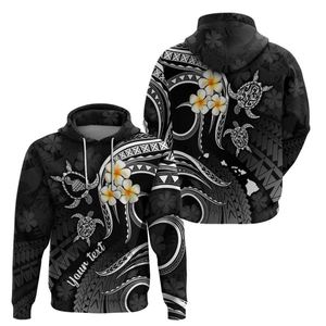 Oem Wholesale Men's Drawstring Pocket Hoodie Polynesian Turtle Hibiscus Luxury Designer Comfort Sweatshirt Custom Logo <strong>Image</strong> <strong>Top</strong> - Product Image 1