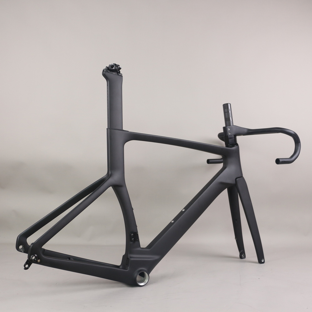 Aero Road Bike Frame TT-X38 T47 Thread Racing Bicycle Full Hidden Cable Available Size 47/49/52/54/56/58cm