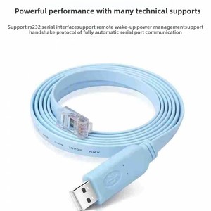 Pure Copper <strong>USB</strong> Rj45 Console <strong>Serial</strong> Port Rs232 Debugging Line Switch Router PVC Jacket Braid Shielding Cable - Product Image 5
