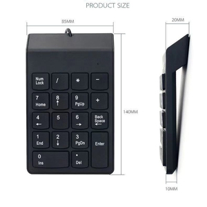 Mini Wired <strong>Numeric</strong> Keypad 18-key Keypad Accounting Cashier Laptop Tablet <strong>Computer</strong> - Product Image 1