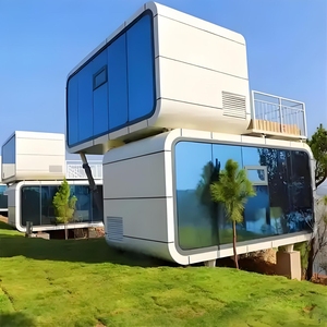Contenedor de cápsula espacial de diseño modular a prueba de agua, marco de acero de construcción rápida para edificio de oficinas, tienda, Hotel - Product Image 1
