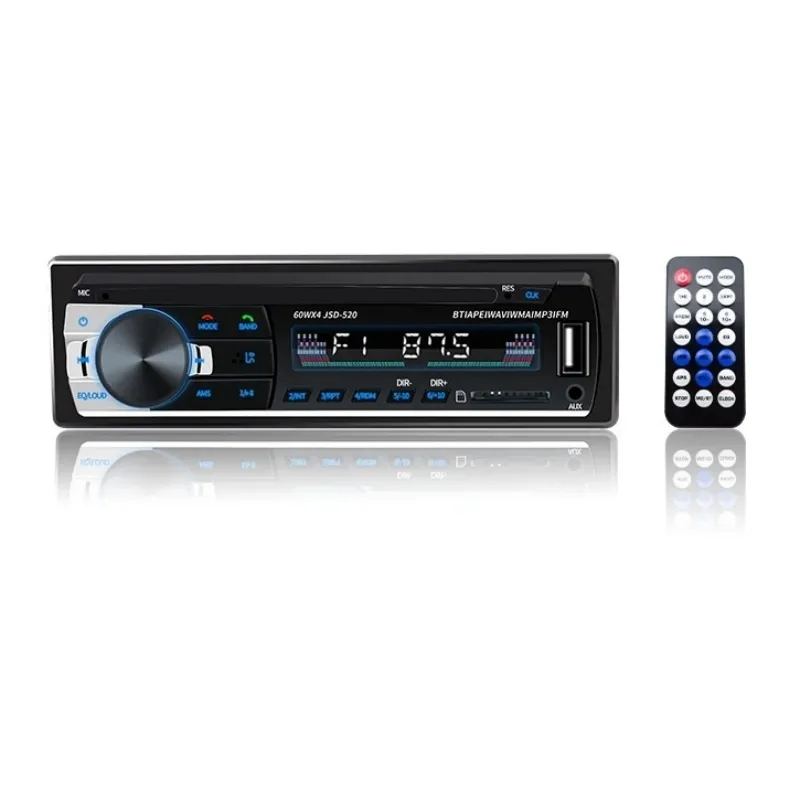 1 DIN JSD-520 Android Bluetooth araç radyo FM ses Stereo uzaktan kumanda oyuncu 12V araba MP3 multimedya oynatıcı