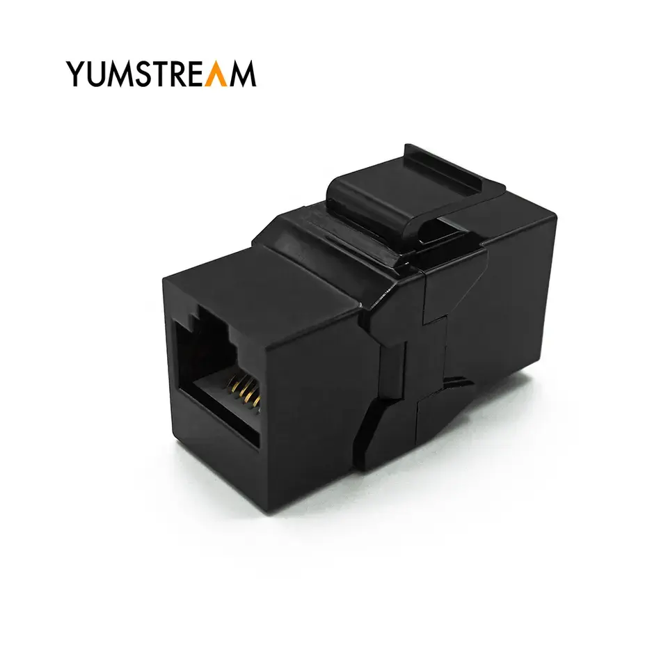 ODM OEM Black PC Rj45 femmina Utp Cat 6 Keystone accoppiatore Belden Keystone Jack per strutture di Computer