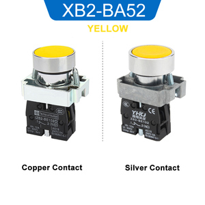 プッシュボタンスイッチXB2-BA31C/42/51/61/21セルフリセットインチング円形点接触電源スタートボタン - Product Image 5
