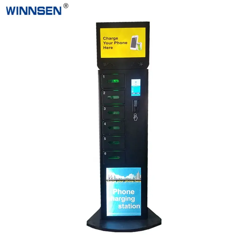 Muntautomaat Telefoon Opladen Kiosk met Snel Opladen en Afstandsbediening Systeem