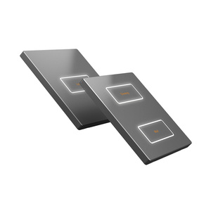 Paslanmaz çelik anahtarı akıllı ev topuzu kontrol termostat kontrol soğutma isıtma akıllı <span class=keywords><strong>KNX</strong></span> duvar anahtarı İngiltere standart - Product Image 6