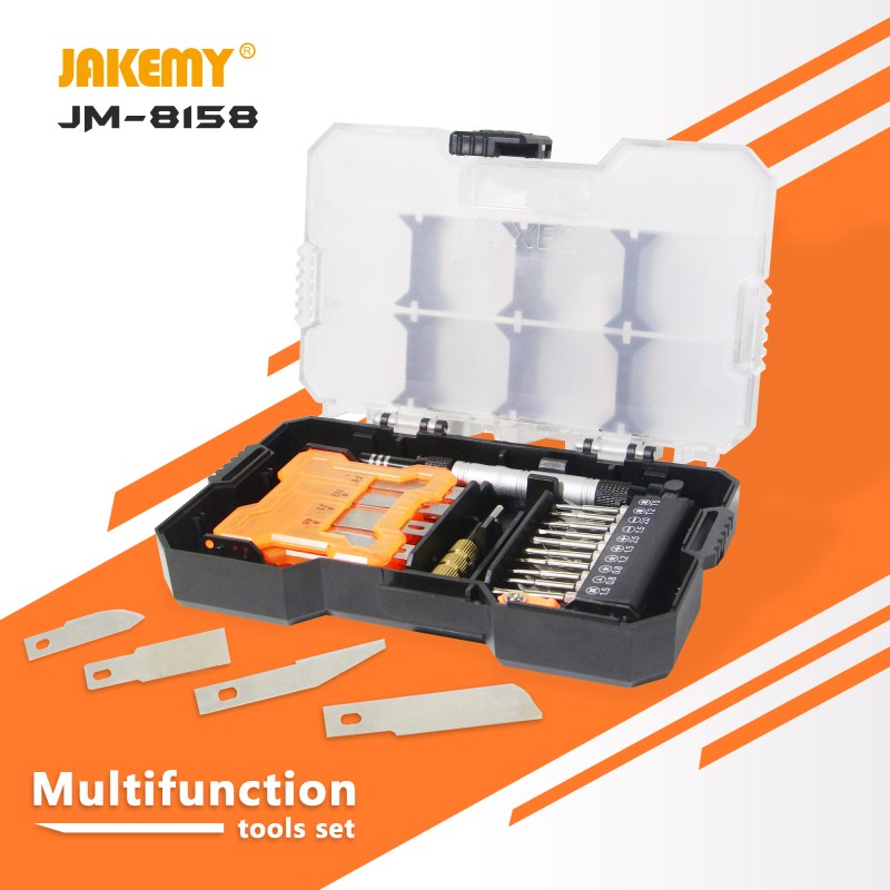 JAKEMY Multifunction Repair Tool Tools Set Carving Knife + Screwdriver Kit + Drills Woodworking Tools Kit Ferramentas Outillage