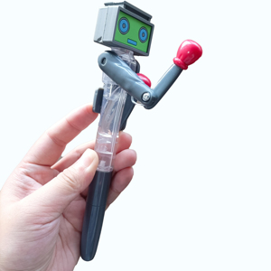 Khuyến mại hoạt động bút trở lại Trường học <span class=keywords><strong>robot</strong></span> thiết kế đấm bốc bút trẻ em ủng hộ bút bi - Product Image 1