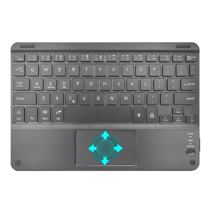Teclado inalámbrico retroiluminado RGB de 7 colores con panel táctil para iPad Samsung Smart Tablet Mini teclados portátiles USB tipo C 78 teclas - Product Image 6