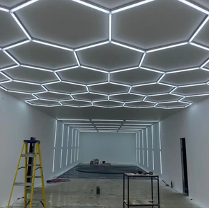Ad alta potenza stile moderno fai da te assemblaggio esagonale illuminazione Rgb grandi plafoniere per bellezza esagonale Led - Product Image 2