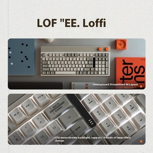 Lofree OE918 Xiao Fang 98 teclas interfaz USB inalámbrica para Bluetooth 2,4G mecánico RGB retroiluminado Teclado mecánico de tres modos