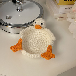 White cute duck