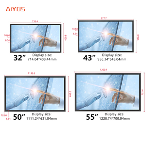 Aiyos 49 55 дюймов 4K экран Android сенсорный экран монитор настенный цифровой вывески ЖК-дисплей для рекламы - Product Image 6
