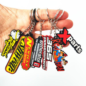 Wholesale Cheap Customized Pvc Rubber Keychain With Logo 2D /3D Soft PVC Keychains Custom Logo for Promotion <strong>Gifts</strong> - Product Image 1