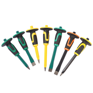 Heavy Duty 12-Inch <strong>Chisels</strong> Set With Hand Protection, Point <strong>Chisel</strong> and Flat <strong>Chisel</strong> <strong>for</strong> Demolishing/<strong>Masonry</strong>/Carving/Concrete Break - Product Image 5