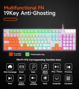RGB Backlit Customizable Gaming <strong>Keyboards</strong> Featuring Language and Logo Options for <strong>Computer</strong> <strong>Use</strong>