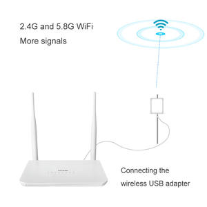 เราเตอร์ไวไฟความเร็วสูงแบบปลดล็อค 2.4GHz พร้อมเสาอากาศ 2 ต้น สามารถขยายสัญญาณไวไฟแบบดูอัลแบนด์ - Product Image 3