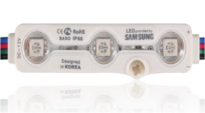 DC 12v ip68 kore tasarım led modülü 5050 RGB 3 led ultrasonik led modülü tabela için lens ile - Product Image 4