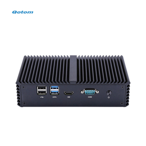 Qotom Q355G4第5世代Corei5DDR3最大8GB RAM 128GB 256GB SSD 4 * I225vLANデスクトップファンレスミニPC