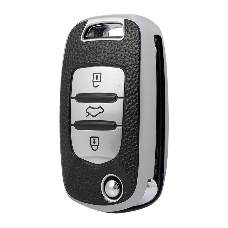 กุญแจรีโมทรถยนต์ที่ใส่กุญแจ TPU อุปกรณ์เสริมเคสหนังพวงกุญแจกระเป๋าเชลล์สำหรับ Baojun E100 E200 530 510 310W 560 730 630