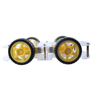 Tscin buny 4WD Smart Robot Auto Transparentes Chassis für Education & Maker Boards Smart Car DIY Roboter Kit für Arduino - Product Image 4