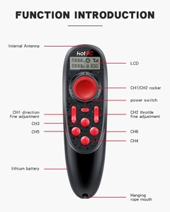 HOTRC 6CH 2.4G RC Boat trasmettitore DS-600 LCD telecomando F-06A ricevitore PWM tensione/segnale di ritorno 4-9V modello di nave giocattolo per auto - Product Image 4