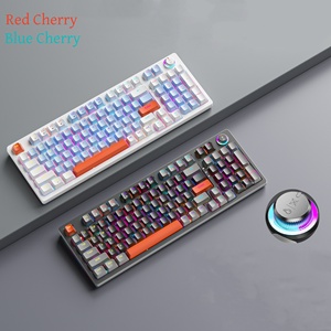 RGB Gaming <strong>Keyboard</strong> 98 <strong>Keys</strong> Mechanical <strong>Keyboard</strong> 1.5m Cable USB Wired <strong>Keyboard</strong> Seven Color <strong>Lights</strong> for <strong>Computer</strong> PC Gamer - Product Image 1
