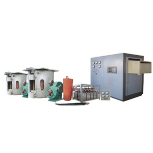 Precio bajo 500 kg horno de fusión por inducción para fundición pequeña con permanente de mantenimiento