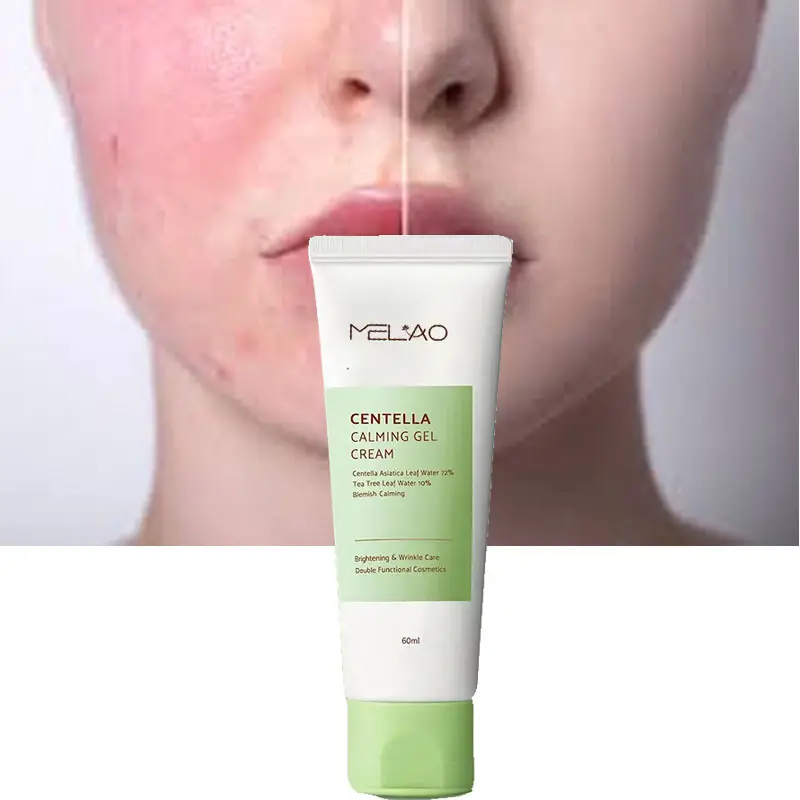 Gel calmant pour la peau sensible, hydratant, traitement des imperfections de l'acné, crème Centella, Lotion pour le visage, pour peau sèche, organique