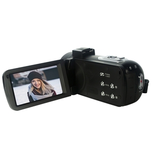 トップセラーDV-06 2.7K 48 MP IPSタッチスクリーンカメラリバーシブルLEDライトHDデジタルビデオカメラリモコン付き