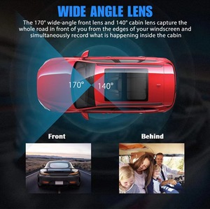 1080P 2&quot; <strong>LCD</strong> <strong>Display</strong> 3 Camera Lens Vehicle Tools DVR Car Dash Cam Black Box Digital Camera With <strong>Reverse</strong> Image Night Vision - Product Image 5