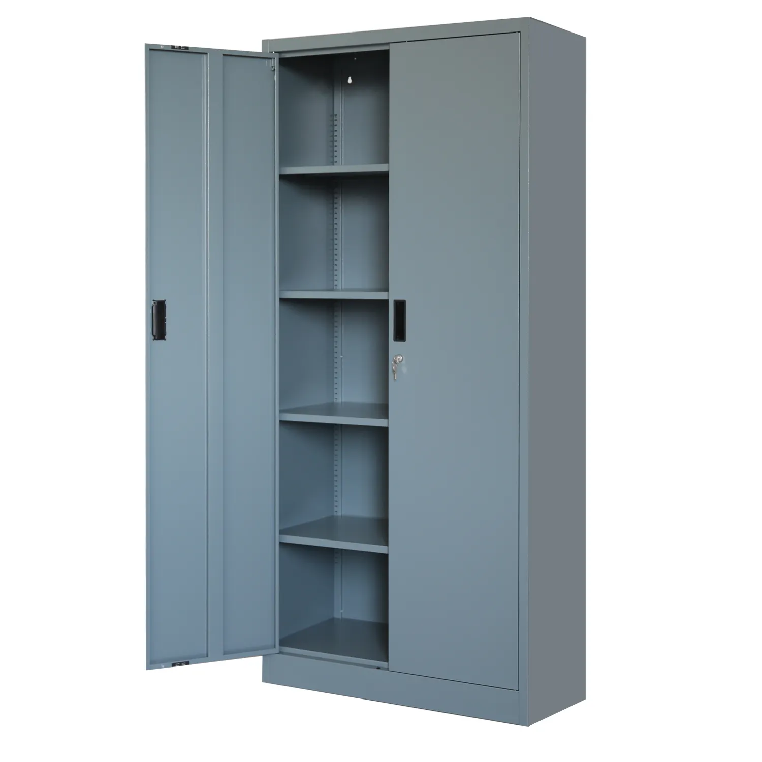 2 cửa quần áo thép Locker đôi Swing cửa tủ quần áo kim loại tủ quần áo tủ