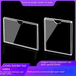 Clear Acrylic Wall <strong>Mount</strong> Sign Holder 11 X 8.5 <strong>A4</strong> Size 3mm Thickness for Office Home Store Restaurant