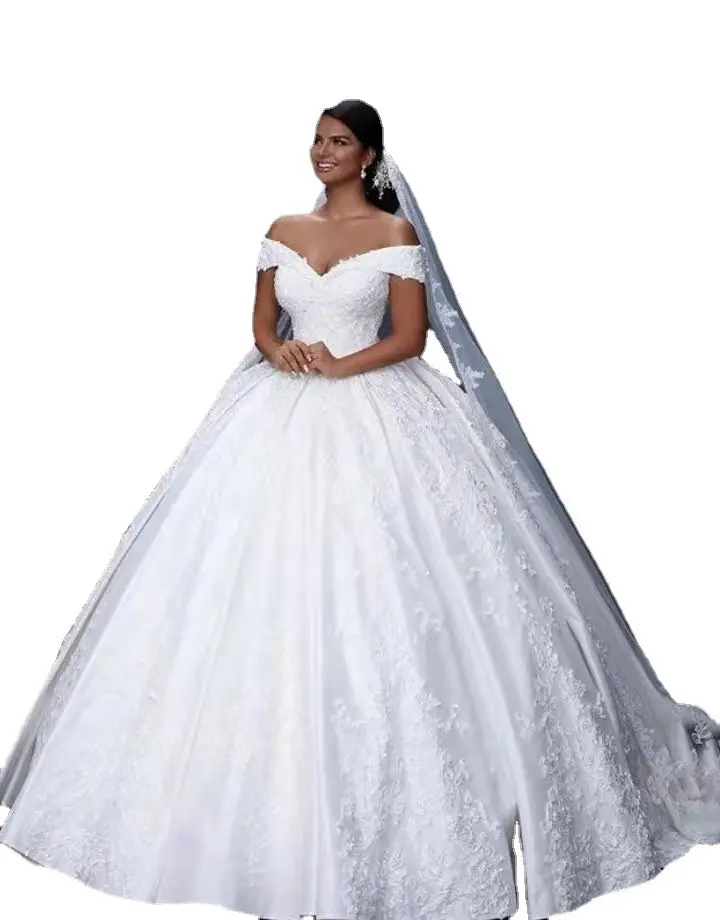 AL1727 2024 Fábrica al por mayor personalización nuevo lujo XXXL de talla grande vestidos de novia graduación Novia vestido de novia vestidos de novia