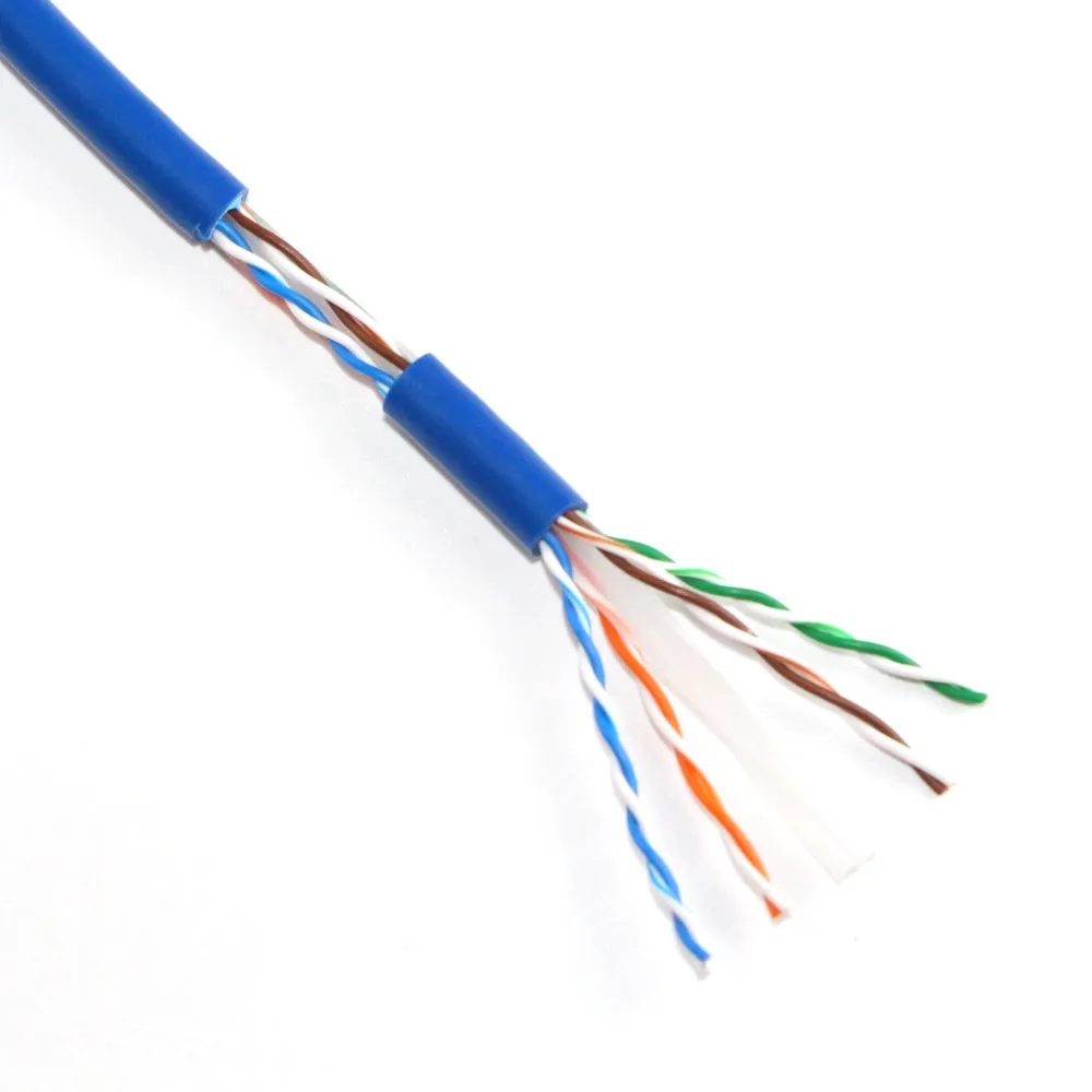 Hecho por XXD cable Ethernet al por mayor desnudo 200m 305m 24AWG 23AWG cable de red CCA cobre buen precio red Cat5e cable lan