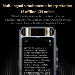 M5 64GB Card Digital Voice Recorder AI Full Touchscreen Audio Recorder per riunioni lezioni di riproduzione di sintesi del testo - Product Image 6
