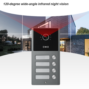 Smart 7-Inch IPS Touch Monitor Video Door Phone System 1080P HD Cámara Tuya App Control remoto Intercomunicador de 2 vías Inalámbrico al aire libre