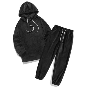 Sistema di elementi essenziali foderato in pile Unisex OEM/ODM-felpa con cappuccio e Jogger minimalisti a colori personalizzati | Programma Winterwear pronto per il Merch 44 - Product Image 2